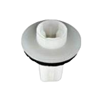 Eyelet with sealant for M4.8 (#10) screw for NISSAN bumper - White nylon