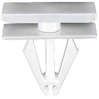 FORD retaining clip for wheel arch &amp; rocker panel molding - White nylon