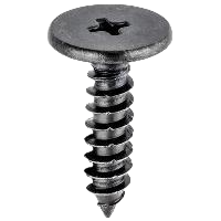 HONDA Front/Rear Bumper Self-Tapping Screw, M5-1.81 x 20MM Phillips Flat Head - Black Phosphate