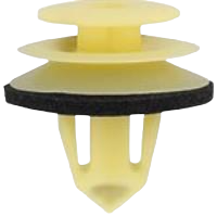ACURA/HONDA Retainer Clip with Sealant, for Trim - Yellow Nylon