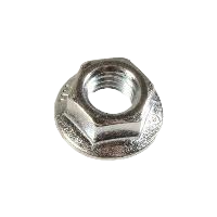 M8-1.25 rotation lock nut with serrations