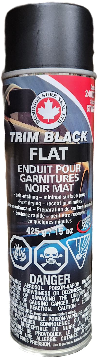 Aérosol Trim Noir mat peinture pour garnitures