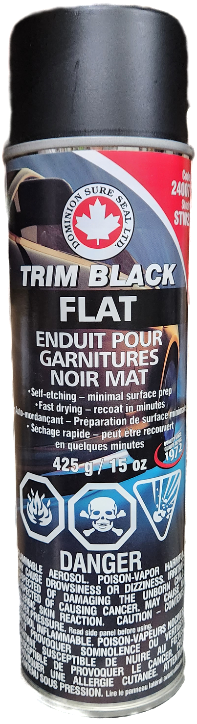 Aerosol Trim Matte Black Trim Paint