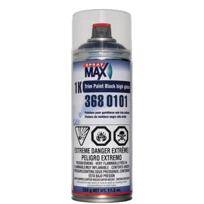 Trim Paint High Gloss Black 1K 11.3oz - SprayMax